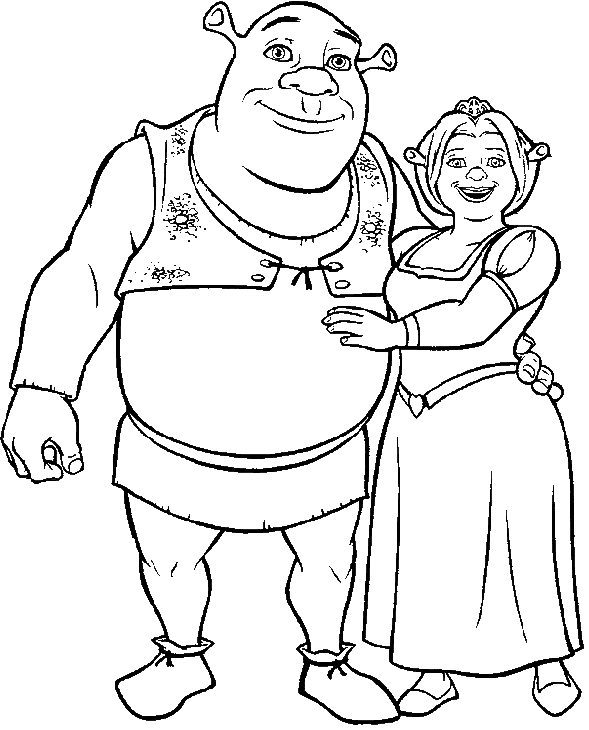 Shrek para colorear