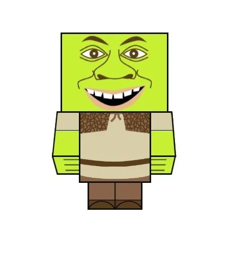 Shrek cubeecraft Recrotable | VLC peque