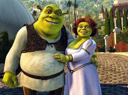 Shrek & Fiona from Hollywood's Green Guys & Gals