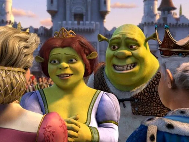 Shrek and Fiona on a Visit - Puzzles-Games.eu - rompecabezas juegos