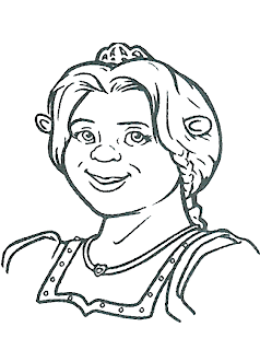 de Shrek para imprimir y colorear: Dibujo de Fiona de Shrek para ... de Shrek para imprimir y colorear: Dibujo de Fiona de Shrek para ...