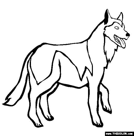 Siberian Husky Coloring Page | Free Siberian Husky Online Coloring ...