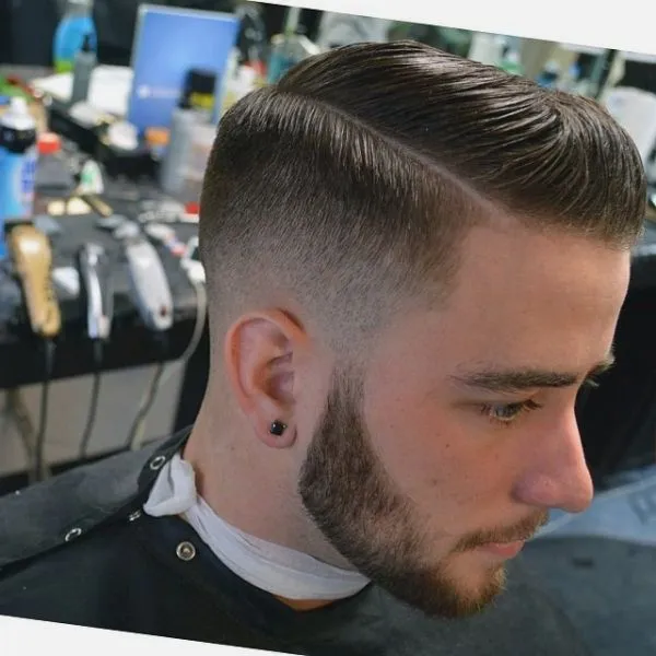 Side Part, Low Fade...To hard part or not to hard part is the ...