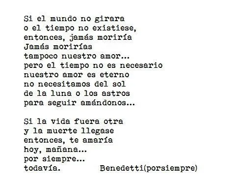 Siempre- Mario Benedetti poema de amor | Poemas/ Frases ... Siempre- Mario Benedetti poema de amor | Poemas/ Frases ...