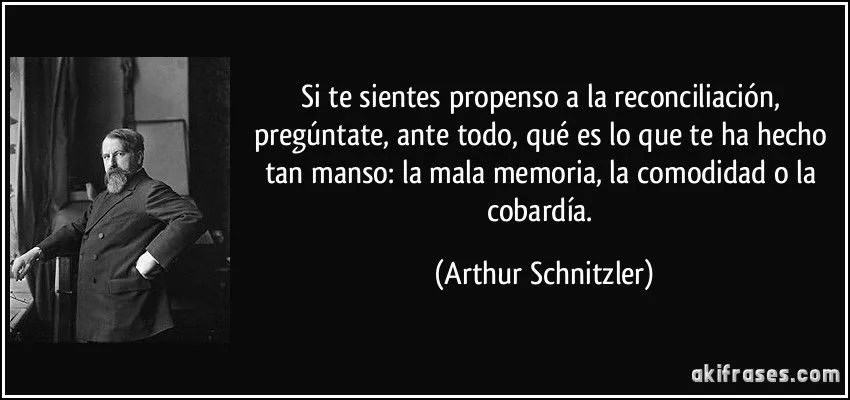 Si te sientes propenso a la reconciliación, pregúntate, ante... Si te sientes propenso a la reconciliación, pregúntate, ante...