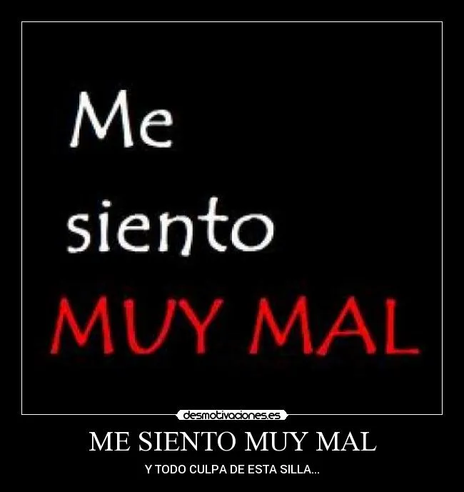 Imagen que me siento mal - Imagui
