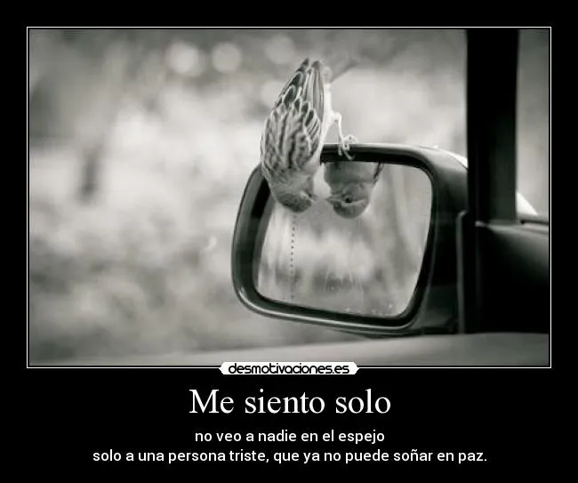 Me siento solo | Desmotivaciones