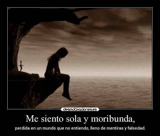 frases tristes me siento sola - ImagenesHIP.com