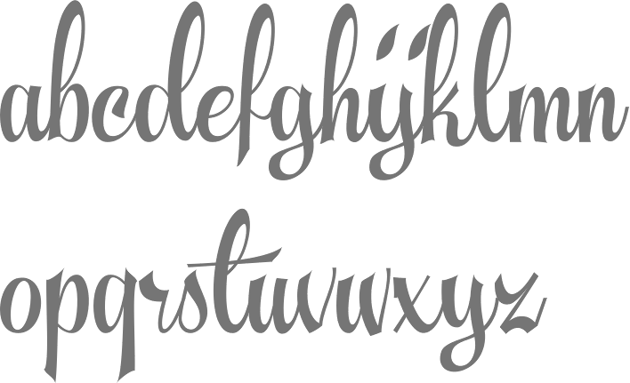 Signature fonts