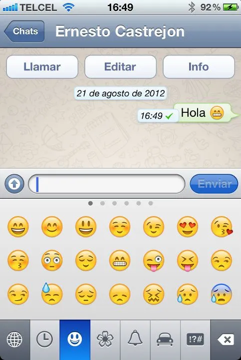 Cómo habilitar los iconos en WhatsApp Cómo habilitar los iconos en WhatsApp