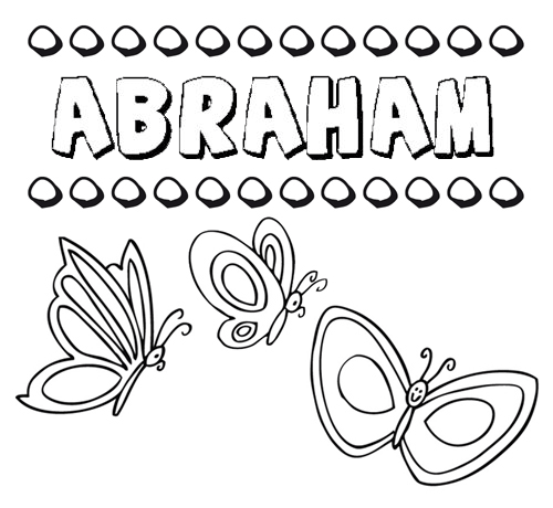 Dibujos de los nombres. Nombre Abraham para pintar, colorear e ... Dibujos de los nombres. Nombre Abraham para pintar, colorear e ...