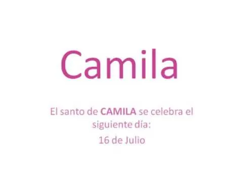 Significado y origen del nombre Camila - YouTube Significado y origen del nombre Camila - YouTube
