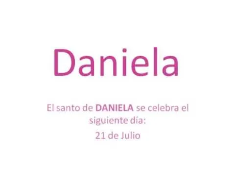Significado y origen del nombre Daniela - YouTube