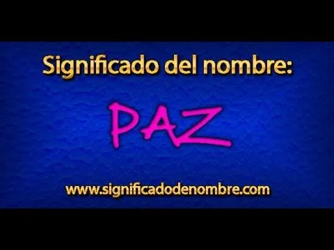Significado de Paz | ¿Qué significa Paz? - YouTube Significado de Paz | ¿Qué significa Paz? - YouTube