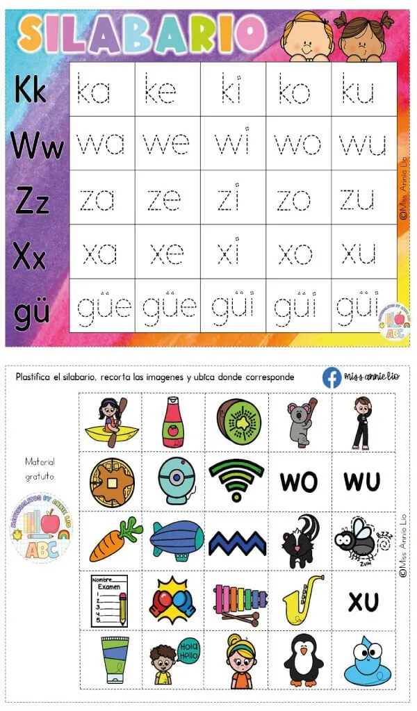 Silabario Interactivo para Sonidos Iniciales | Materiales Educativos para Maestras Silabario Interactivo para Sonidos Iniciales | Materiales Educativos para Maestras