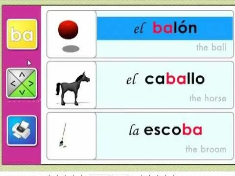 Las sílabas ba-be-bi-bo-bu - Syllables - YouTube