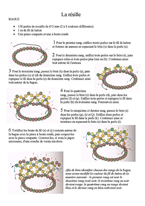 Silimoda: Mostacillas Anillos muy sencillos Silimoda: Mostacillas Anillos muy sencillos