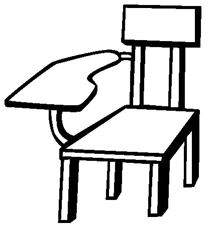 Silla en inglés para colorear - Imagui