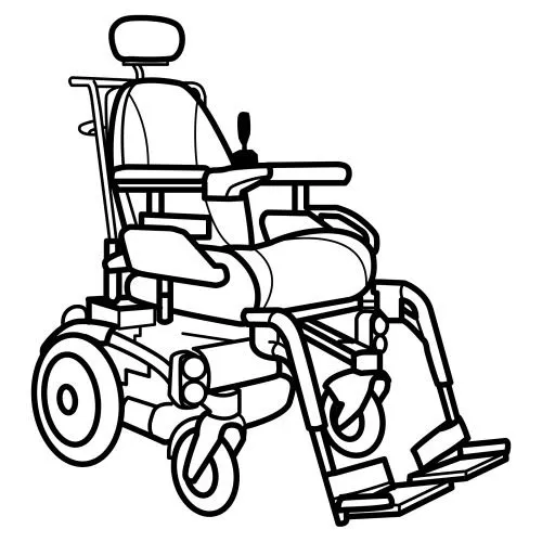 Niños en silla de ruedas para colorear - Imagui