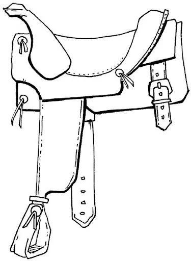 DIBUJOS DE SILLA DE CABALLO PARA COLOREAR MONTURA DIBUJOS DE SILLA DE CABALLO PARA COLOREAR MONTURA