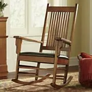 Sillón mecedor tapizado