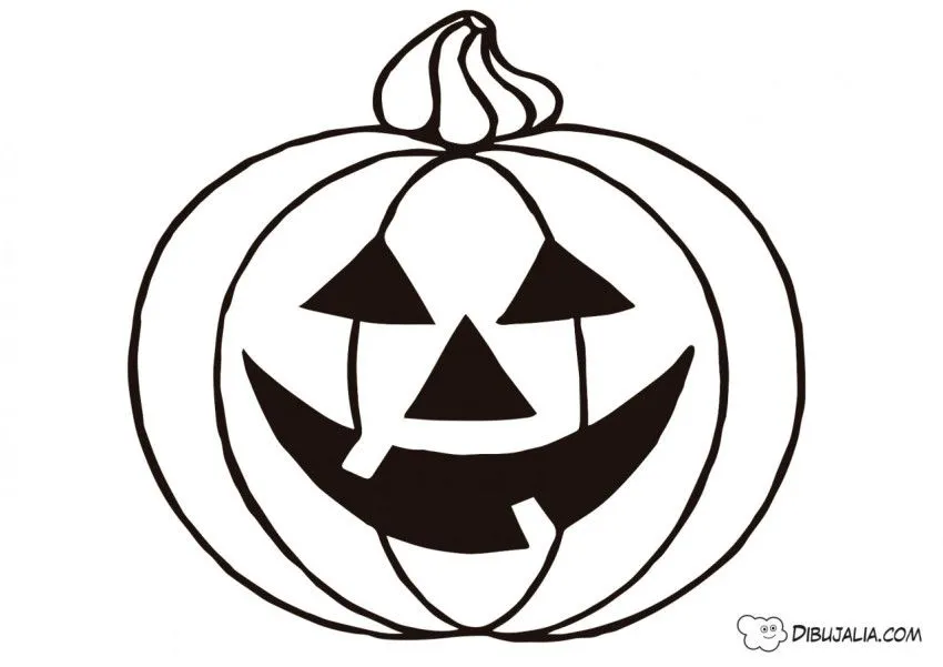 Silueta de calabaza de halloween - Dibujo #279 - Dibujalia - Dibujos para  Colorear y Recursos Educativos