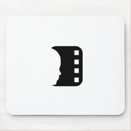 Silueta de la cara de una señora en un filmstrip tapete de raton ... Silueta de la cara de una señora en un filmstrip tapete de raton ...