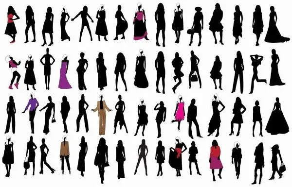 Silueta de chicas de moda Los vectores - vectores gratis para su ... Silueta de chicas de moda Los vectores - vectores gratis para su ...