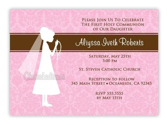 Silueta elegante o Cruz primera comunión por CherishedTimes en Etsy