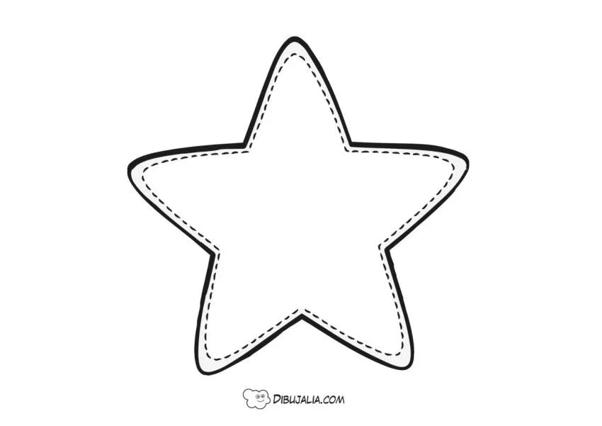 Silueta de estrella para decorar - Dibujo #1217 - Dibujalia - Dibujos para Colorear y Recursos Educativos Silueta de estrella para decorar - Dibujo #1217 - Dibujalia - Dibujos para Colorear y Recursos Educativos
