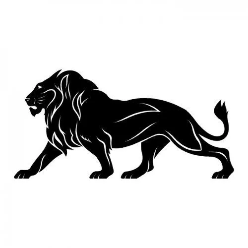 Silueta leon - Imagui