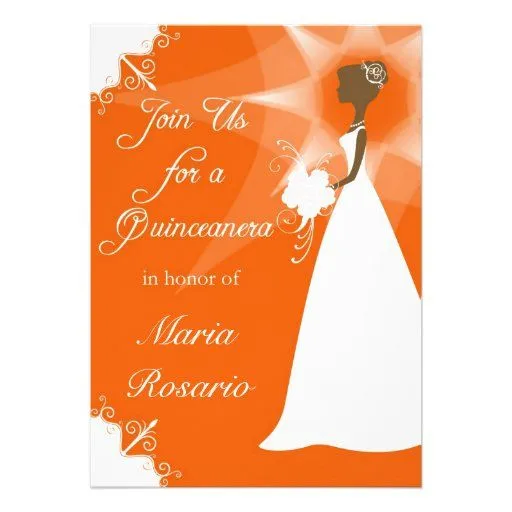Invitación de Quinceanera de Zazzle.