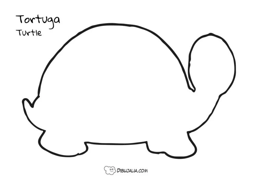 Silueta de una Tortuga - Dibujo #2145 - Dibujalia - Dibujos para Colorear y Recursos Educativos Silueta de una Tortuga - Dibujo #2145 - Dibujalia - Dibujos para Colorear y Recursos Educativos