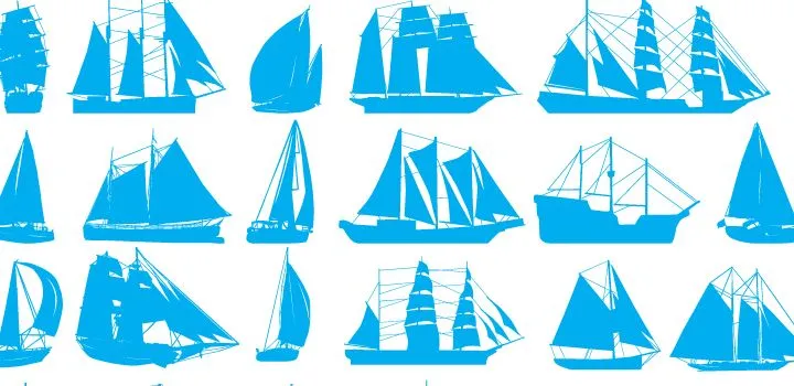 Siluetas de Barcos en Vector Gratis | Vectores Gratis