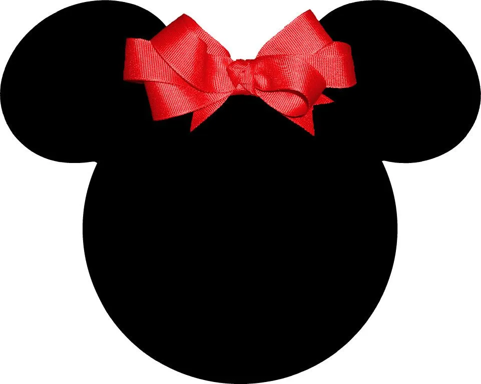 Siluetas de la cabeza de Minnie. | Ideas y material gratis para ...