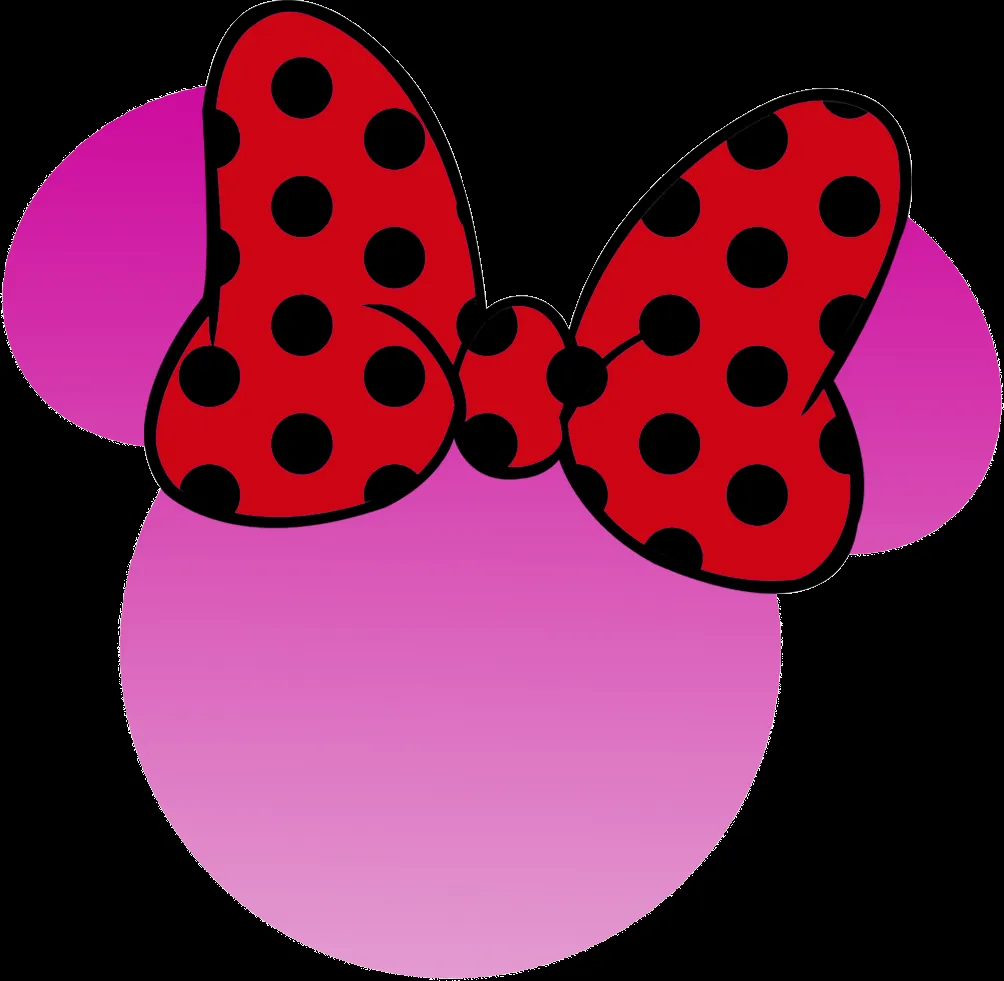 Siluetas de la cabeza de Minnie Mouse - Imagui
