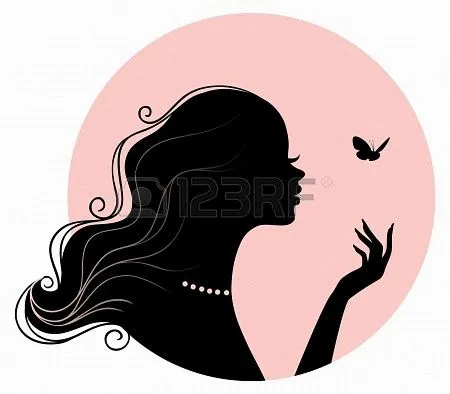 Siluetas de caras de chicas. | Ideas y material gratis para ... Siluetas de caras de chicas. | Ideas y material gratis para ...