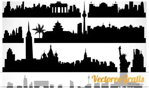 Siluetas de Ciudades | Vectores Gratis