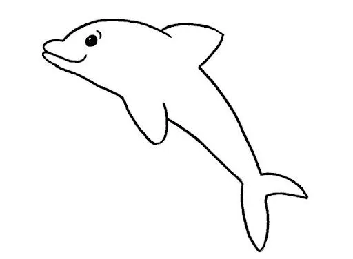 Siluetas de delfines para colorear - Imagui