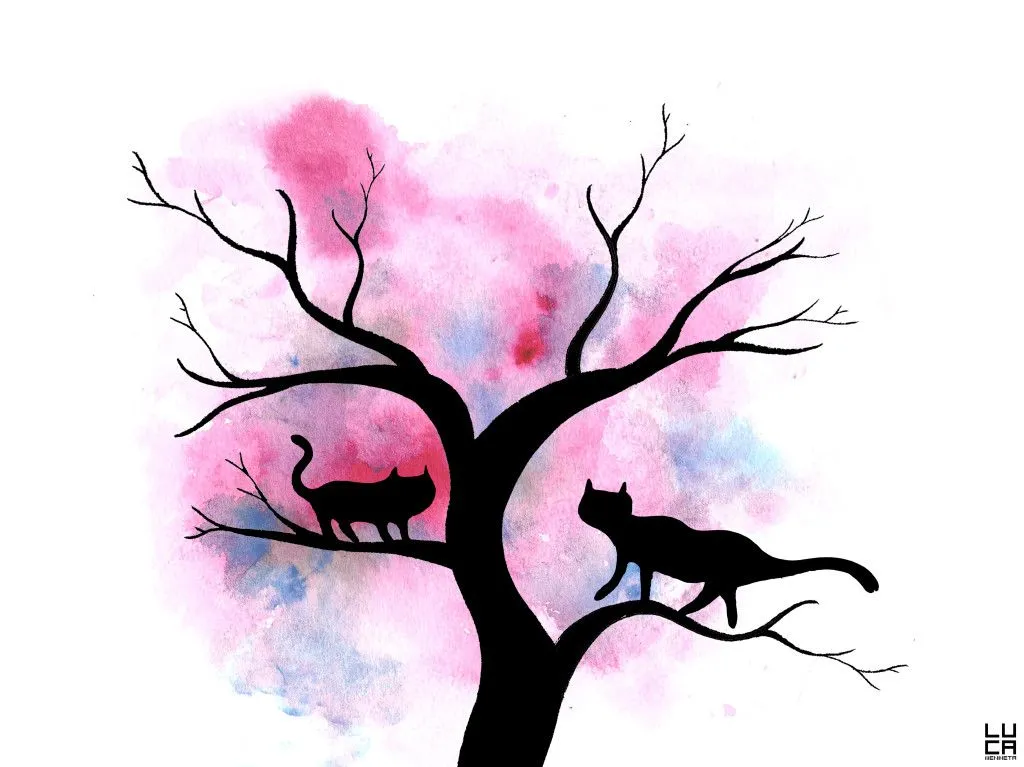 Siluetas de gatos | Estampable