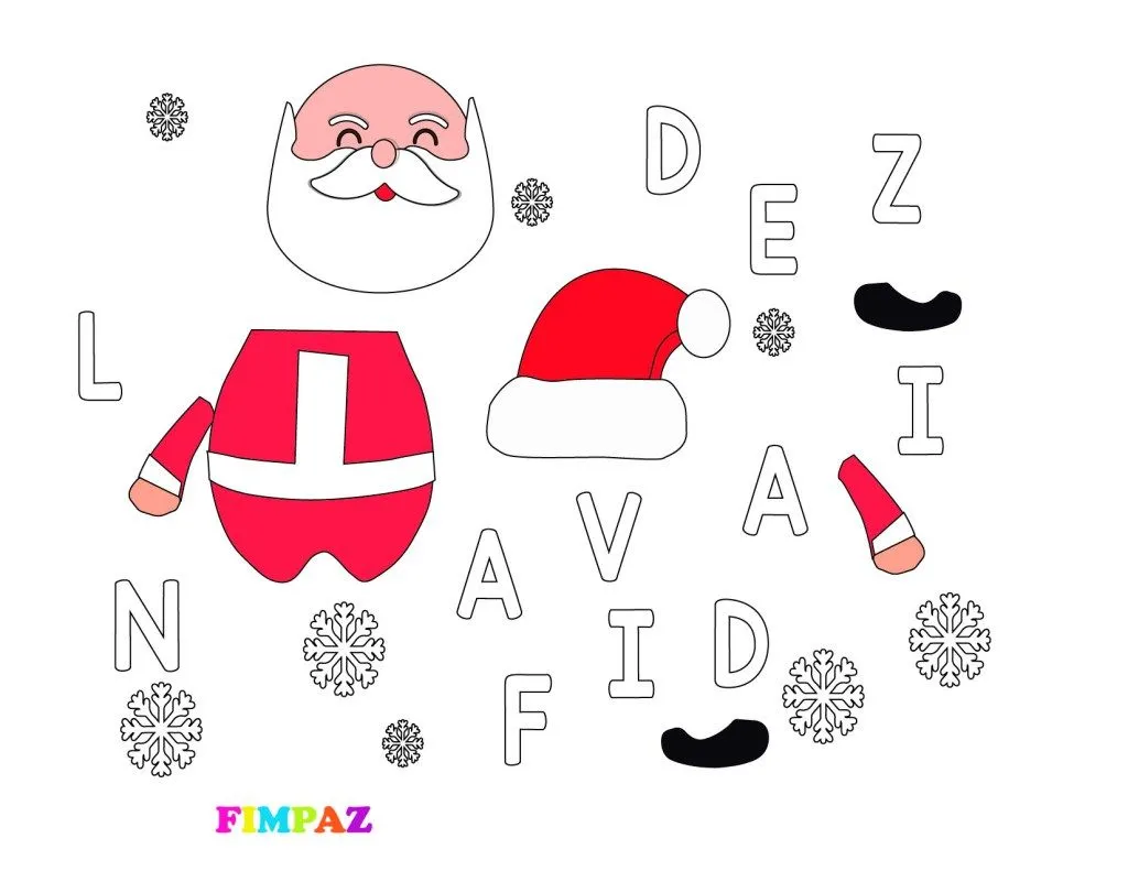 SILUETAS NAVIDEÑAS FIMPAZ-MATERIAL EDUCATIVO INTELIGENCIAS VISUAL-ESPACIAL
