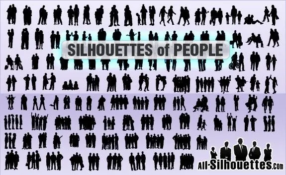 Siluetas de personas Siluetas vectoriales - vectores gratis para ...