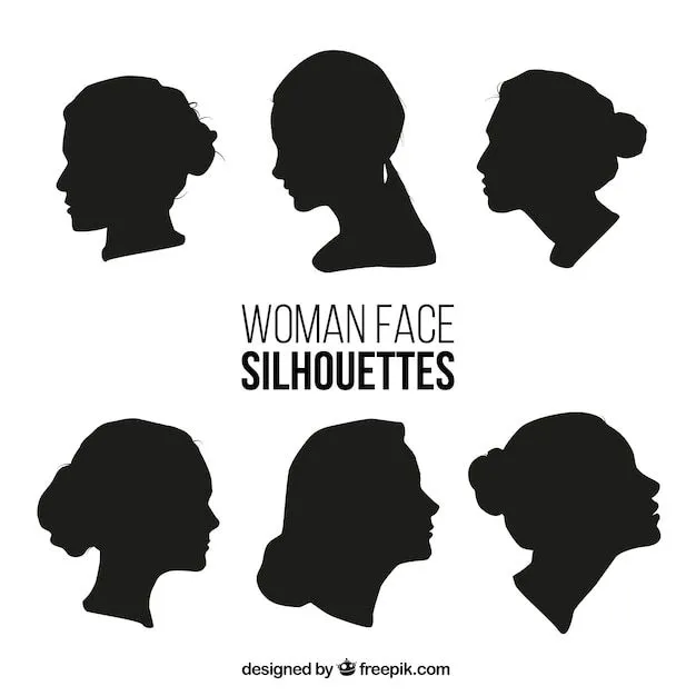 Siluetas De Rostros De Mujeres | Fotos y Vectores gratis Siluetas De Rostros De Mujeres | Fotos y Vectores gratis