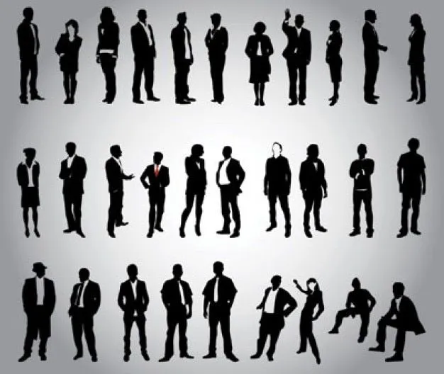 siluetas de los trabajadores. vectores | Descargar Vectores gratis siluetas de los trabajadores. vectores | Descargar Vectores gratis