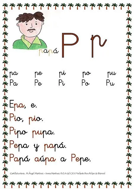 Silvia Peran Maestra de Infantil: REPASAMOS LA LETRA P Silvia Peran Maestra de Infantil: REPASAMOS LA LETRA P