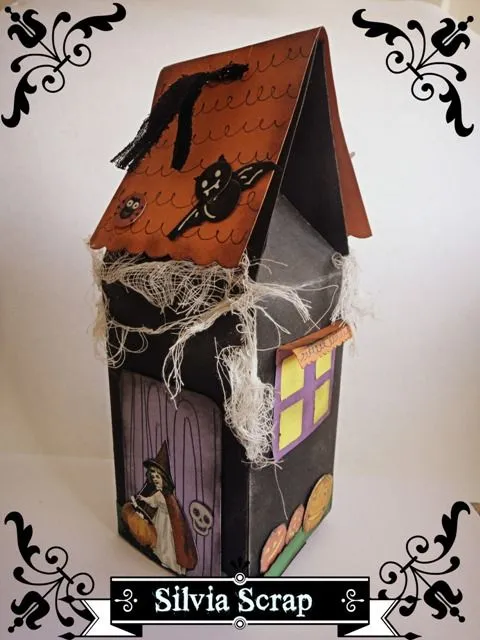 Silvia Scrap: Cajita: Casita embrujada Silvia Scrap: Cajita: Casita embrujada