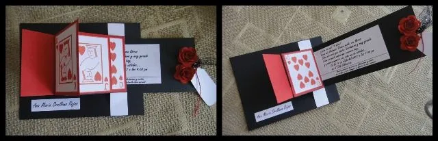 Silvia Scrap: Tarjeta Cascada para 15 años: Tema Poker