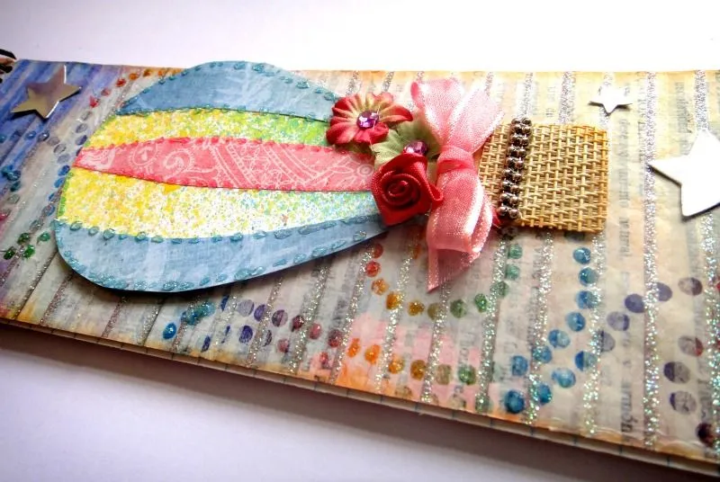 Silvia Scrap: Libreta Primaveral con Globo