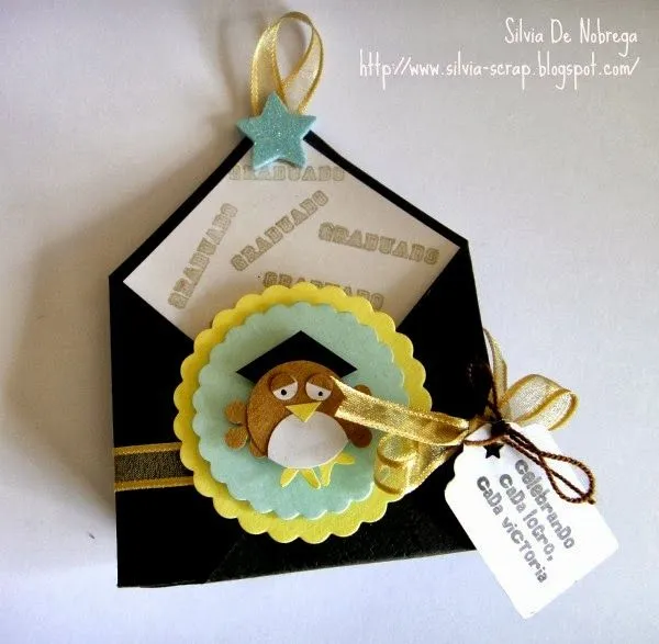 Silvia Scrap: Tarjeta - Bolsita para graduacion Silvia Scrap: Tarjeta - Bolsita para graduacion