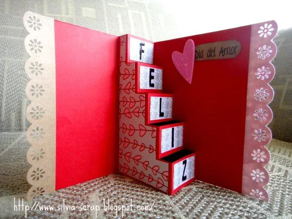 Silvia Scrap: Tarjeta con escalera Pop Up (Tutorial) Silvia Scrap: Tarjeta con escalera Pop Up (Tutorial)